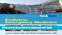 Ebook Hospital For Sick Children Handbook Of Pediatric Emergency Medicine Free Download