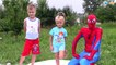 Игры Для Детей Соревнования Челлендж Игры с Водой Игорек, Ярослава, Spiderman Video for Kids