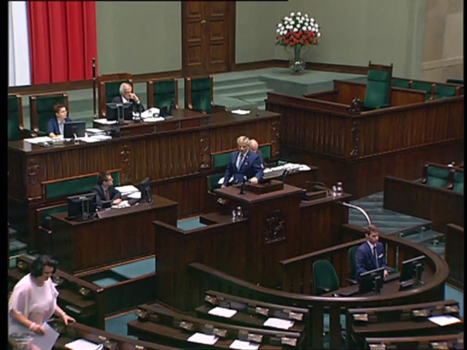 Poseł Andrzej Maciejewski - Wystąpienie z dnia 20 lipca 2016 roku.