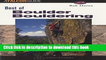 Books Best of Boulder Bouldering Full Online