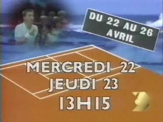 Fr3 1987 Bande annonce "Rolland Garros"