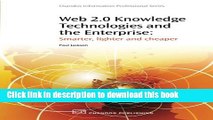 Ebook Web 2.0 Knowledge Technologies and the Enterprise: Smarter, Lighter and Cheaper Free Online