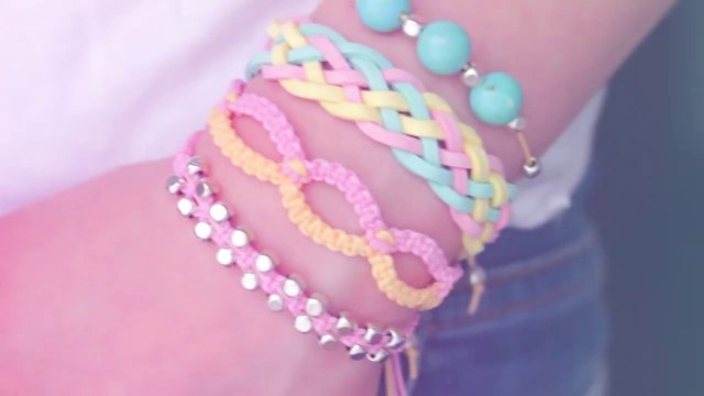 DIY friendship bracelets! 4 Easy Stackable Arm Candy projects!