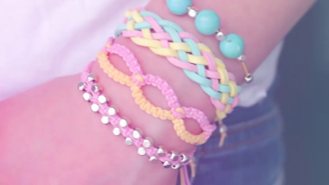 DIY friendship bracelets! 4 Easy Stackable Arm Candy projects!