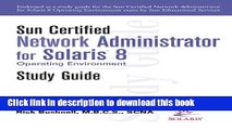 Books Sun Certified Network Administrator for Solaris 8 Operating Environment Study Guide Full
