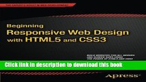 Books Beginning Responsive Web Design with HTML5 and CSS3 Full Online