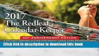PDF  The Redleaf Calendar-Keeper 2017: A Record-Keeping System for Family Child Care