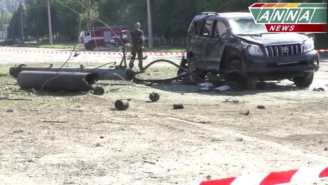 Покушение на главу ЛНР Плотницкого. Видео с места происшествия