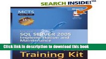 [Read PDF] MCTS Self-Paced Training Kit (Exam 70-431): Microsoft SQL Server 2005 Implementation