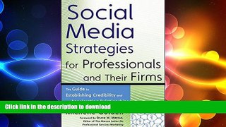 FAVORIT BOOK Social Media Strategies for Professionals and Their Firms: The Guide to Establishing