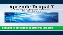 Ebook Aprende Drupal 7. El mejor Framework-CMS Gratuito Free Download