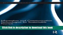 [Download] Information and Communication Technologies for Sustainable Tourism (Advances in