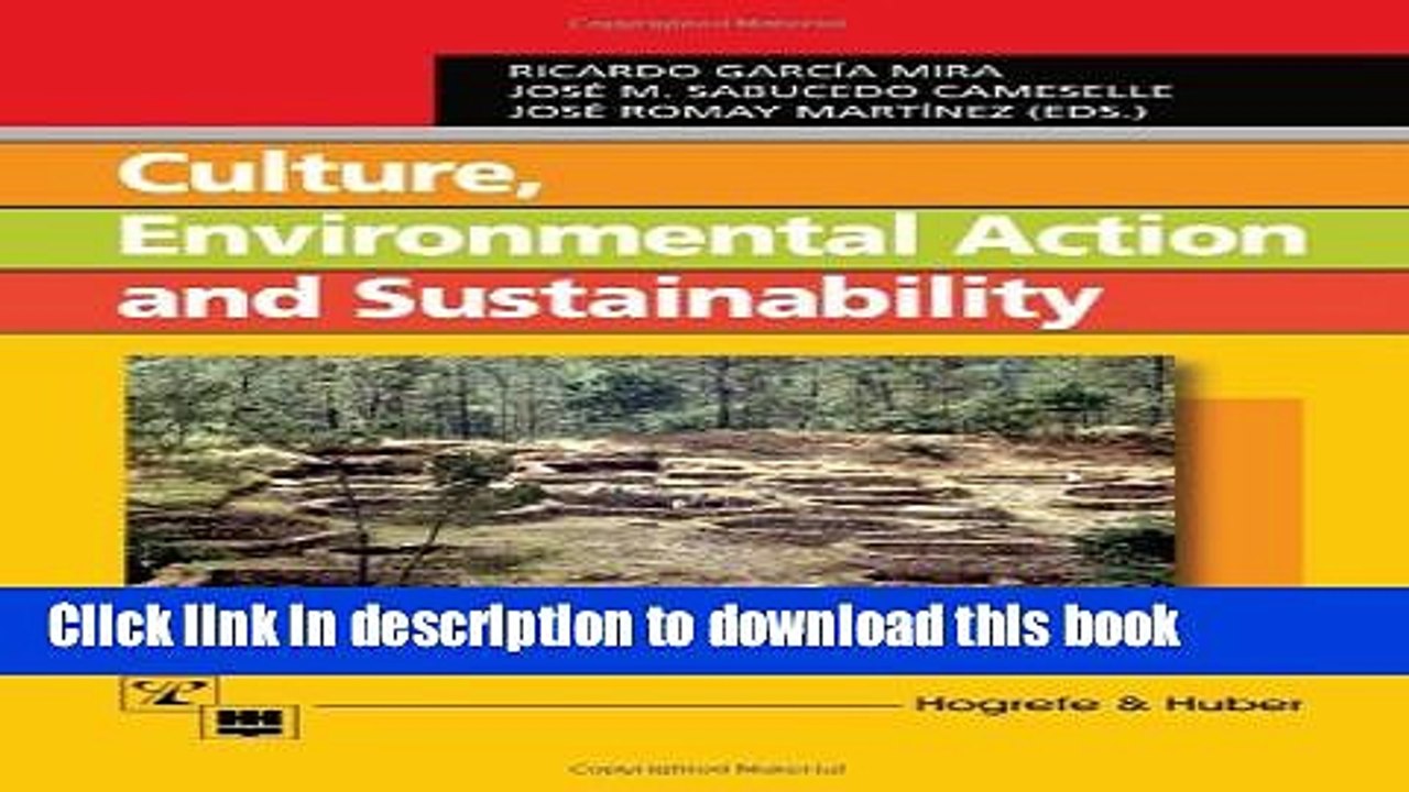 [Download] Culture, Environmental Action and Sustainability Free Books