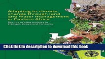 [PDF] Adapting to Climate Change Through Land and Water Management in Eastern Africa: Results of