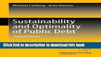 [Read  e-Book PDF] Sustainability and Optimality of Public Debt Free Books