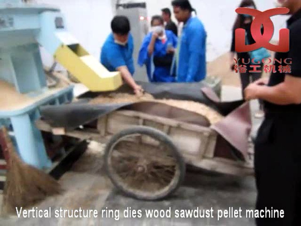 wood sawdust pellet machine --Thailand customers visited our live production site