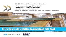 [PDF] OECD Fiscal Federalism Studies Measuring Fiscal Decentralisation: Concepts and Policies Free