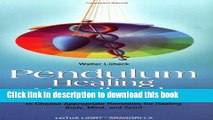 Books Pendulum Healing Handbook Free Online