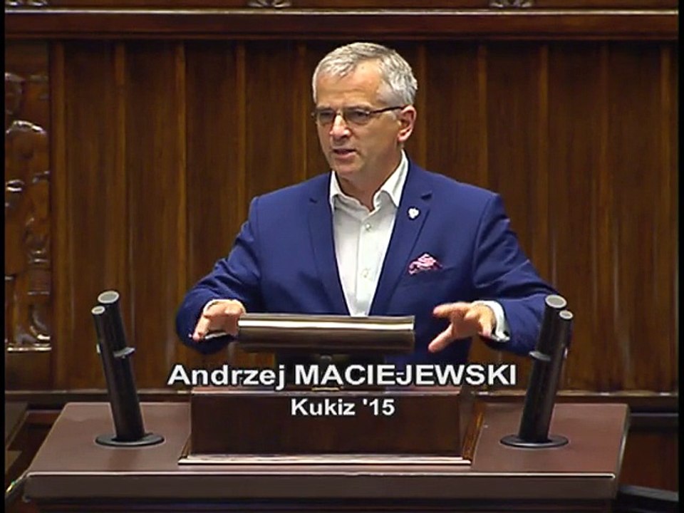 Poseł Andrzej Maciejewski - Wystąpienie z dnia 20 lipca 2016 roku.