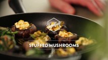Stuffed Mushrooms with Goat's Cheese and Spinach | Delicious Vegetarian Superfood Recipes