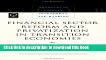 [PDF] Financial Sector Reform and Privatization in Transition Economies (Advances in Finance,