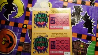 New York lottery $1 Loose Change scratch offs 10/3/15