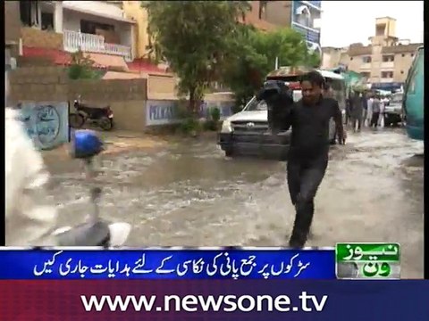 CM Sindh visits Karachi areas amid heavy rain