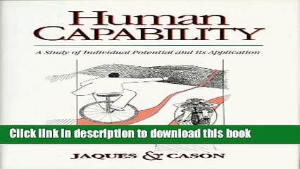 Books Human Capability: A Study of Individual Potential and Its Objective Evaluation Free Online