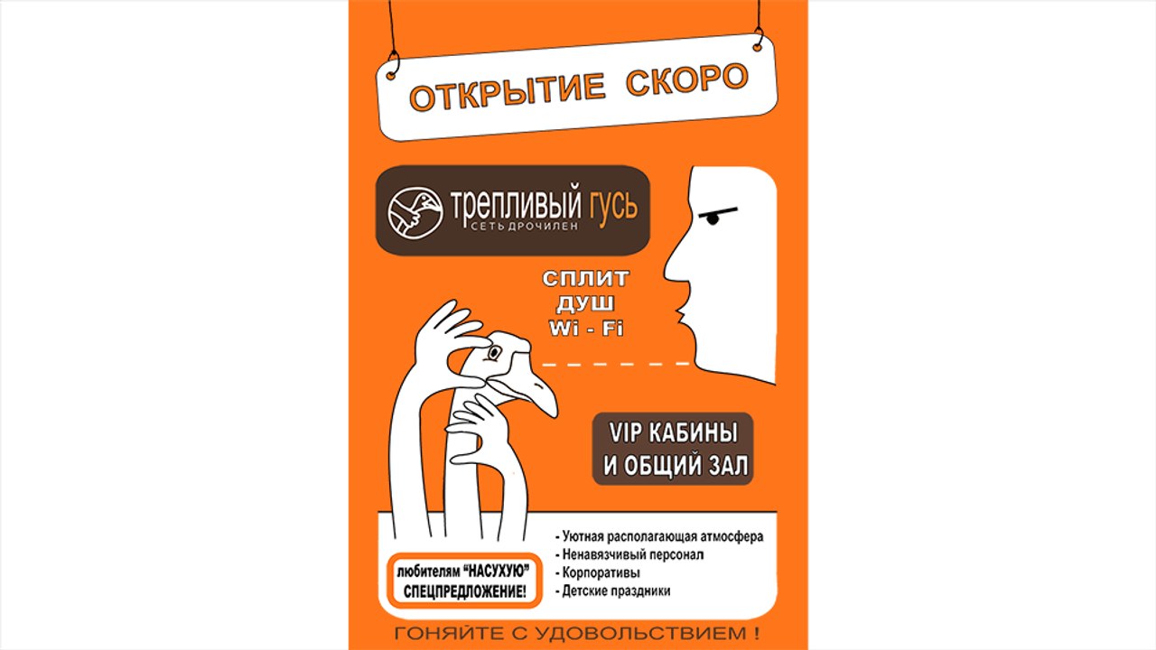 Сеть Дрочилен "Трепливый гусь"