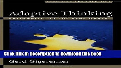Books Adaptive Thinking: Rationality in the Real World Full Online