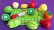 Toy cutting velcro tropical fruit shiny toy for children mango kiwi peach pear learn shapes