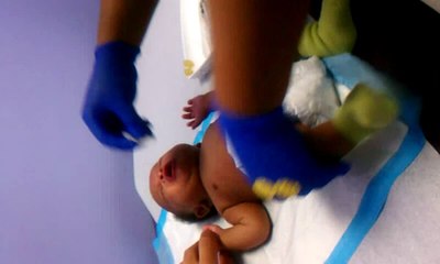 Davin 2 Month Old Getting His Shots 1/10/12