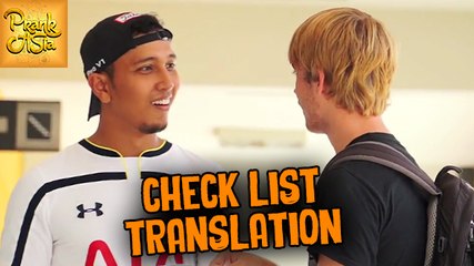 Check List Translation Prank | Prank Asia