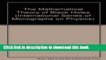 Ebook The Mathematical Theory of Black Holes Full Download