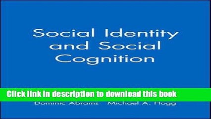 Books Social Identity and Social Cognition Full Online