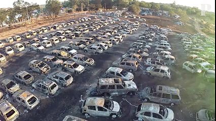 422 voitures détruites par le feu pendant un festival