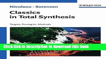Ebook Classics in Total Synthesis: Targets, Strategies, Methods Free Online