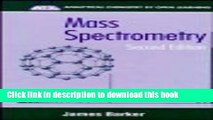 Ebook Mass Spectrometry: Analytical Chemistry by Open Learning Free Online