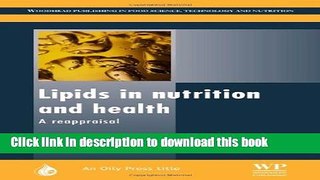 Books Lipids in Nutrition and Health: A Reappraisal Free Online