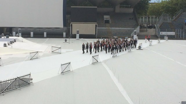 Le Bagad de Cap Caval entre en piste