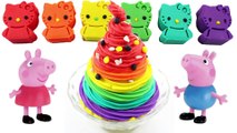Fun Play Doh Ice Cream Hello Kitty Rainbow Peppa Pig Toys Fun Video for Kids