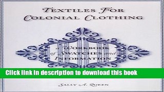 Ebook Textiles for Colonial Clothing Full Online