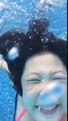 Swimming at our hotel POOL!