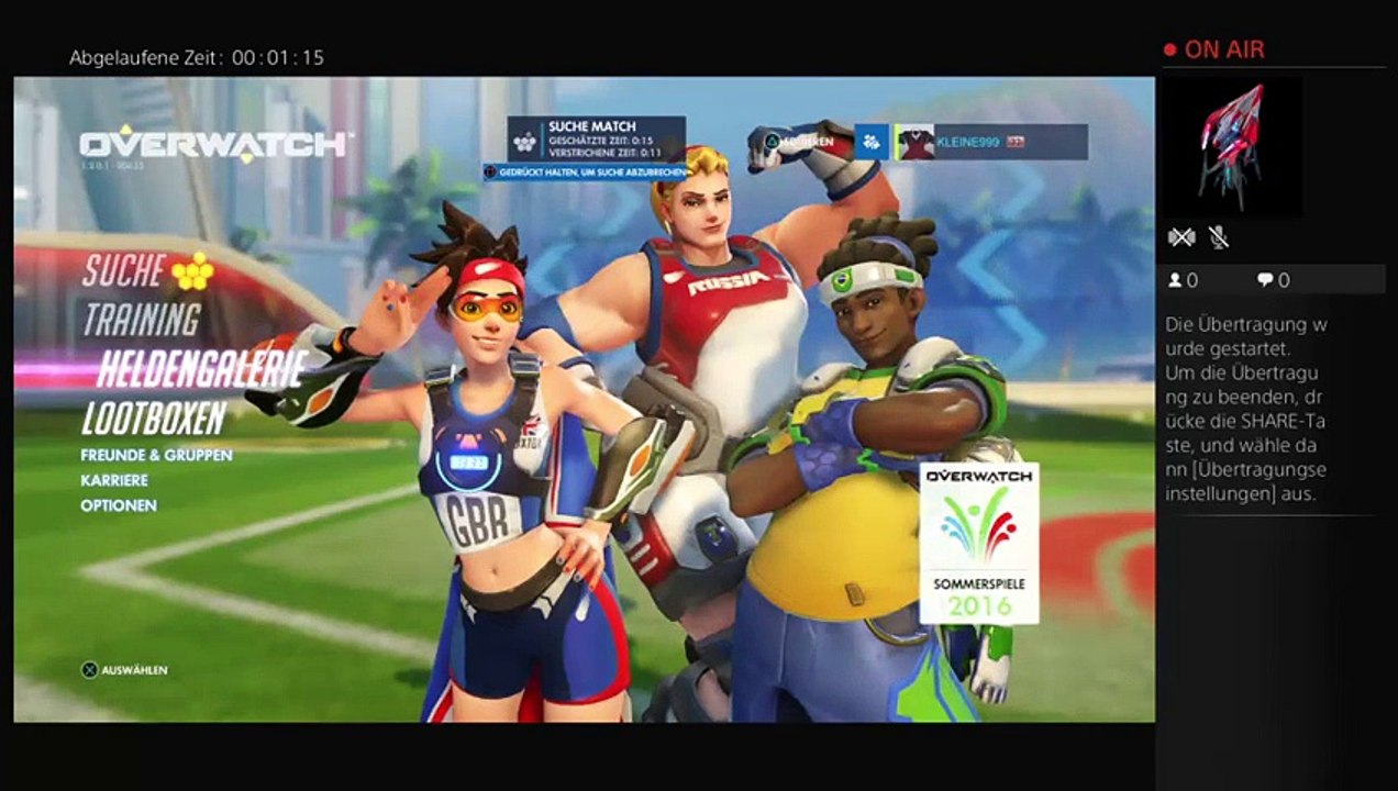Ps4 Übertragung OVERWATCH