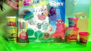Disney Finding Dory Play Doh Stampers Crayola Color Wonder Collection using Play Dough Clay Sticks