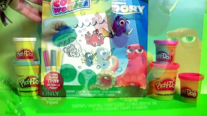 Disney Finding Dory Play Doh Stampers Crayola Color Wonder Collection using Play Dough Clay Sticks