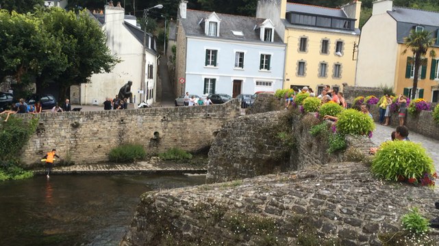 Les radeaux sur la Laïta pour la fête de l'eau