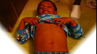 5-25-12 Jayden's Dirty Belly Button Cleaning - Hysterical Laughter!