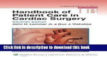 Books Handbook of Patient Care in Cardiac Surgery Free Download