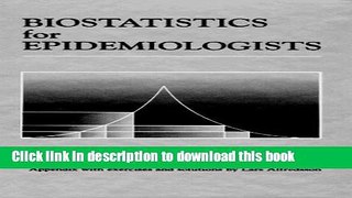 Ebook Biostatistics for Epidemiologists Free Online